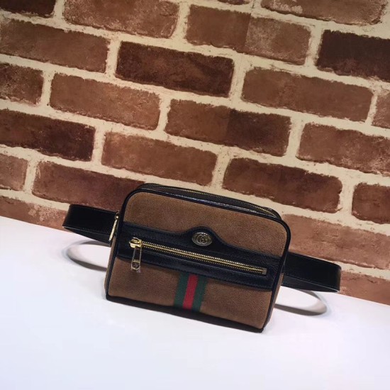 Replica Ophidia Small Belt Bag 517076 Marrone