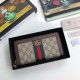 Replica Portafoglio Ophidia GG Zip Around 523154 Marrone