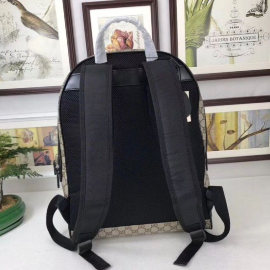 Replica Zaino GG Supreme con Web 443805