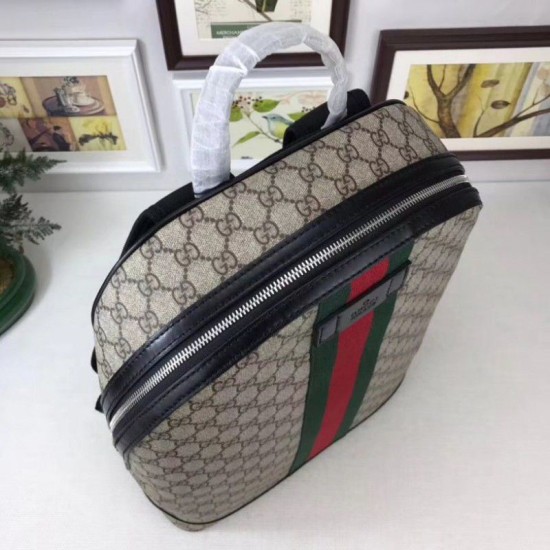 Replica Zaino GG Supreme con Web 443805