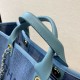 Replica Deauville Fibre miste con borsa shopping perla A66941 Blu
