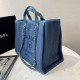 Replica Deauville Fibre miste con borsa shopping perla A66941 Blu