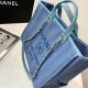 Replica Deauville Fibre miste con borsa shopping perla A66941 Blu