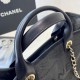 Replica Deauville Fibre miste con borsa shopping perla A66941 Nero