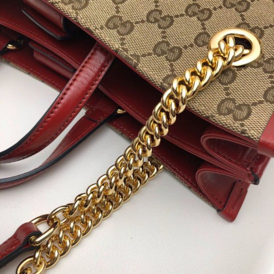 Replica Borsa tote media 1955 Horsebit 621144 rossa