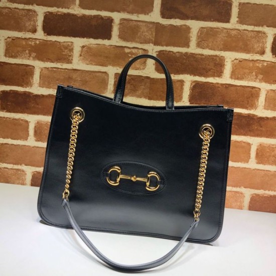 Replica Borsa tote media 1955 Horsebit 621144 nera Replica Borsa tote media 1955 Horsebit 621144 nera