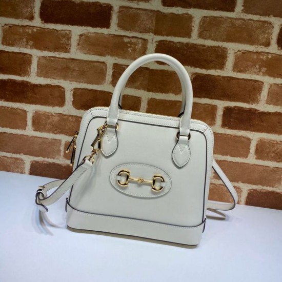 Replica Borsa a mano piccola 1955 Horsebit 621220 bianca