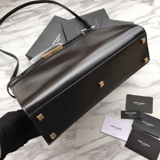 Replica Borsa a tracolla YSL Saint Laurent Piccola Manhattan nera