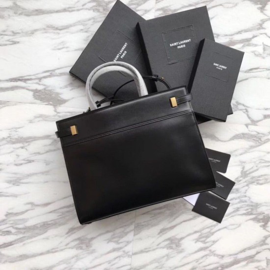 Replica Borsa a tracolla YSL Saint Laurent Piccola Manhattan nera