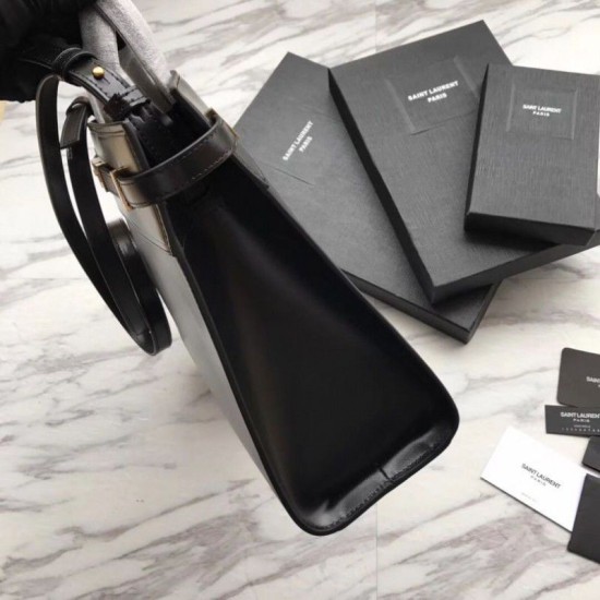 Replica Borsa a tracolla YSL Saint Laurent Piccola Manhattan nera