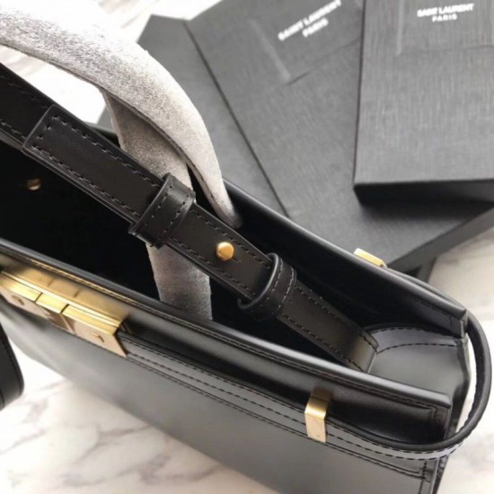 Replica Borsa a tracolla YSL Saint Laurent Piccola Manhattan nera