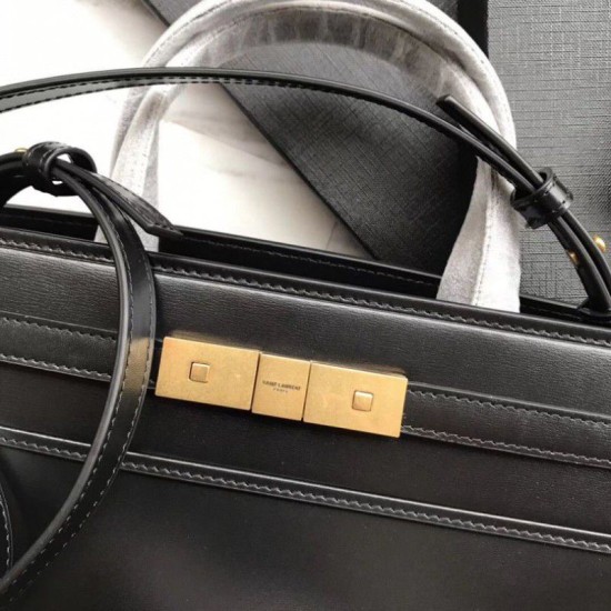 Replica Borsa a tracolla YSL Saint Laurent Piccola Manhattan nera