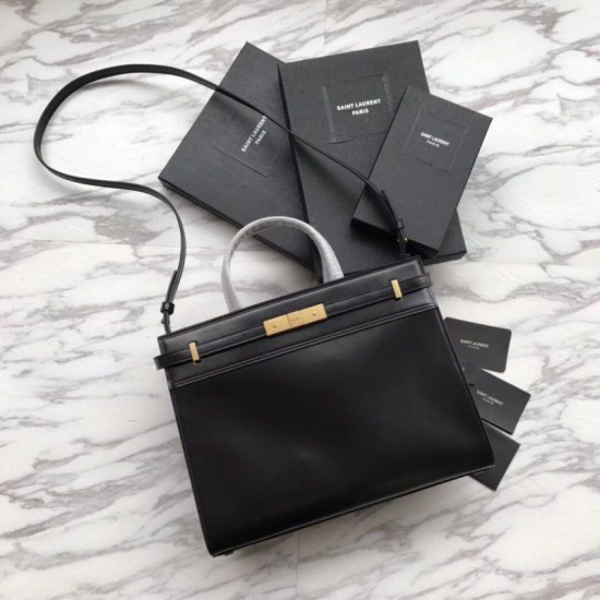 Replica Borsa a tracolla YSL Saint Laurent Piccola Manhattan nera