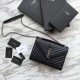 Replica YSL Saint Laurent Piccola Busta Borsa Grain Hardware argentato in rilievo