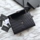 Replica YSL Saint Laurent Piccola Busta Borsa Grain Hardware argentato in rilievo