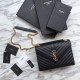 Replica YSL Saint Laurent Piccola Busta Borsa Grain Hardware dorato goffrato