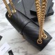 Replica YSL Saint Laurent Piccola Busta Borsa Grain Hardware dorato goffrato