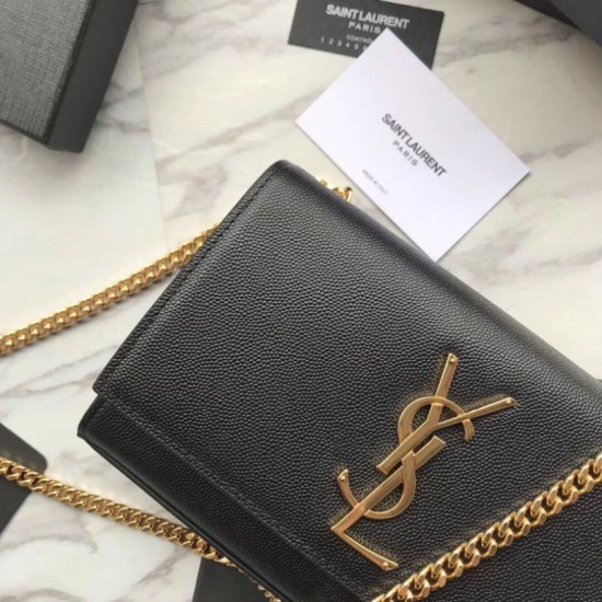 Replica YSL Saint Lauren Classic Medium Kate Monogram Borsa a manico nera Replica YSL Saint Lauren Classic Medium Kate Monogram Borsa a manico nera