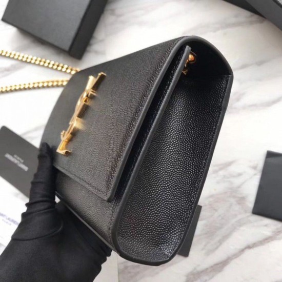Replica YSL Saint Lauren Classic Medium Kate Monogram Borsa a manico nera Replica YSL Saint Lauren Classic Medium Kate Monogram Borsa a manico nera