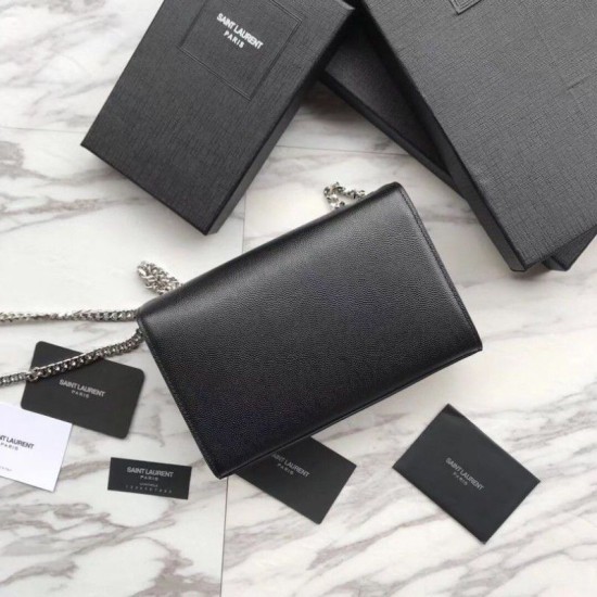 Replica YSL Saint Lauren Classic Medium Kate Monogram Borsa a manico nera Replica YSL Saint Lauren Classic Medium Kate Monogram Borsa a manico nera