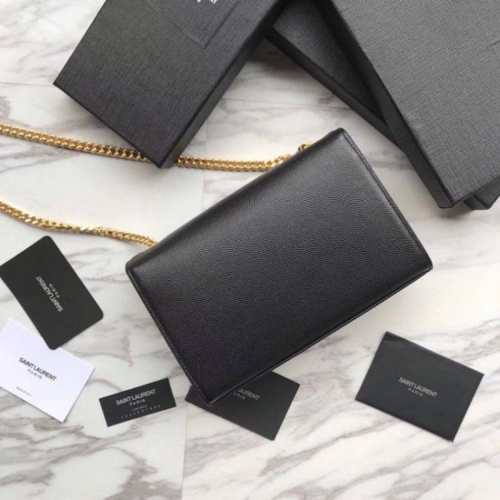 Replica YSL Saint Lauren Classic Medium Kate Monogram Borsa a manico nera Replica YSL Saint Lauren Classic Medium Kate Monogram Borsa a manico nera