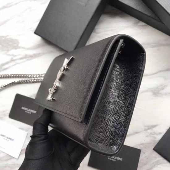 Replica YSL Saint Lauren Classic Medium Kate Monogram Borsa a manico nera Replica YSL Saint Lauren Classic Medium Kate Monogram Borsa a manico nera