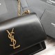 Replica YSL Saint Laurent Sunset Medium Liscio Hardware posteriore oro