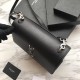 Replica YSL Saint Laurent Sunset Medium Liscio Pelle Indietro Argento Hardware