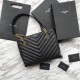 Replica Borsa a tracolla YSL Saint Laurent Tribeca piccola in pelle nera goffrata