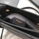 Replica Borsa a tracolla YSL Saint Laurent Tribeca piccola in pelle nera goffrata