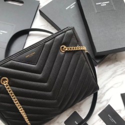 Replica Borsa a tracolla YSL Saint Laurent Tribeca piccola in pelle nera goffrata Replica Borsa a tracolla YSL Saint Laurent Tribeca piccola in pelle nera goffrata