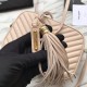 Replica YSL Saint Laurent Medium LouLou Chain Borsa Matelasse Albicocca in pelle