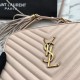Replica YSL Saint Laurent Medium LouLou Chain Borsa Matelasse Albicocca in pelle