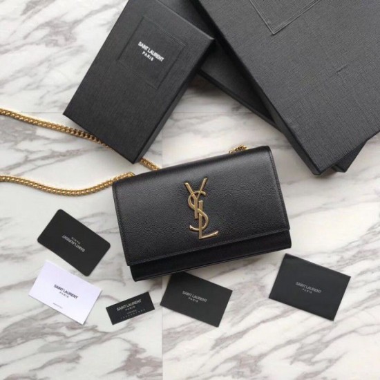 Replica YSL Saint Lauren Classic Medium Kate Monogram Borsa a manico nera Replica YSL Saint Lauren Classic Medium Kate Monogram Borsa a manico nera