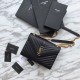 Replica YSL Saint Laurent Piccola Busta Borsa Grain Hardware dorato goffrato