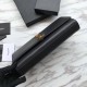 Replica Portafoglio YSL Saint Laurent Classic Monogram in pelle liscia nera