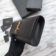 Replica Portafoglio YSL Saint Laurent Classic Monogram in pelle liscia nera