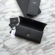 Replica Portafoglio YSL Saint Laurent Classic Monogram in pelle liscia nera