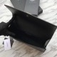 Replica Portafoglio YSL Saint Laurent Classic Monogram in pelle liscia nera