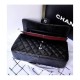Replica Classic Flap Originale pelle Caviar Jumbo Borse A58600 Y07352 nero