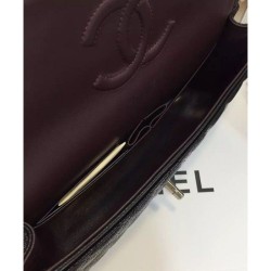 Replica Classic Flap Borse Jumbo Originale pelle Caviar A01112 Nero Replica Classic Flap Borse Jumbo Originale pelle Caviar A01112 Nero