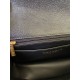 Replica Mini Borsa con Patta in Pelle di Vitello Granata con Manico Superiore AS2431 Nero Replica Mini Borsa con Patta in Pelle di Vitello Granata con Manico Superiore AS2431 Nero