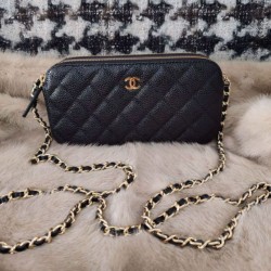 Replica Borsa con pattina A82972 Nera