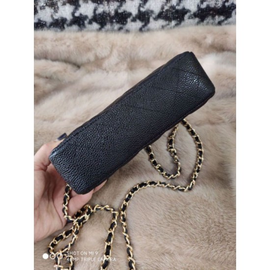 Replica Borsa con pattina A82972 Nera