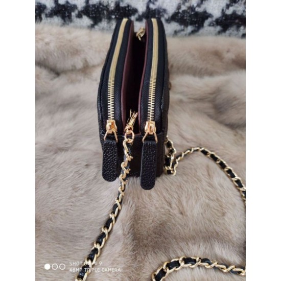 Replica Borsa con pattina A82972 Nera