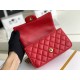 Replica Mini Borsa con Patta in Pelle di Vitello Granata con Manico Superiore AS2431 Rosso