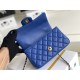 Replica Mini Borsa con Patta in Pelle di Vitello Granata con Manico Superiore AS2431 Blu Replica Mini Borsa con Patta in Pelle di Vitello Granata con Manico Superiore AS2431 Blu