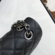 Replica Borsa con patta classica A1112 Hardware nero argento