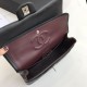 Replica Borsa con patta classica A1112 Hardware nero argento