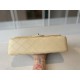 Replica Borsa classica con patta A1112 Hardware in oro albicocca